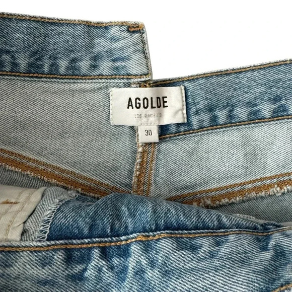 NWT Agolde Criss Cross Short in Wash: Symbol - Picture 4 of 9